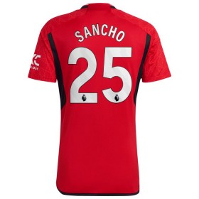 Camisola Manchester United Sancho 25 Equipamento Principal 2023-24 Manga Curta